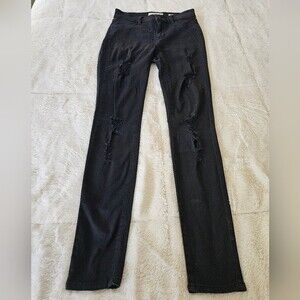 PACSUN Los Angeles Distressed Jegging Size 24 Black